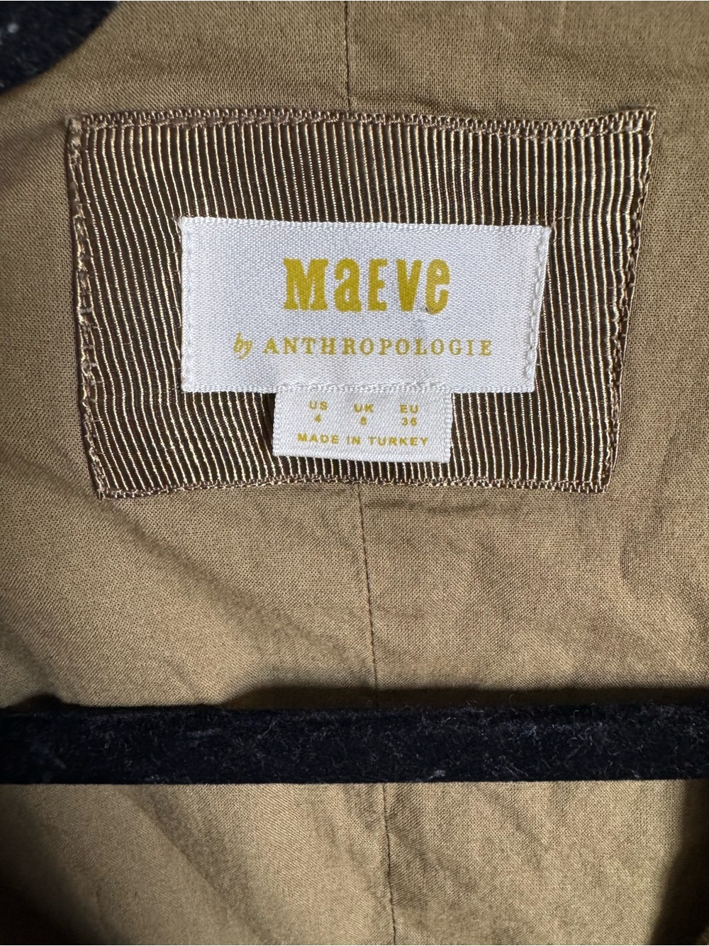 Anthropologie Olive Sleeveless Button Vest - Picture 2 of 3